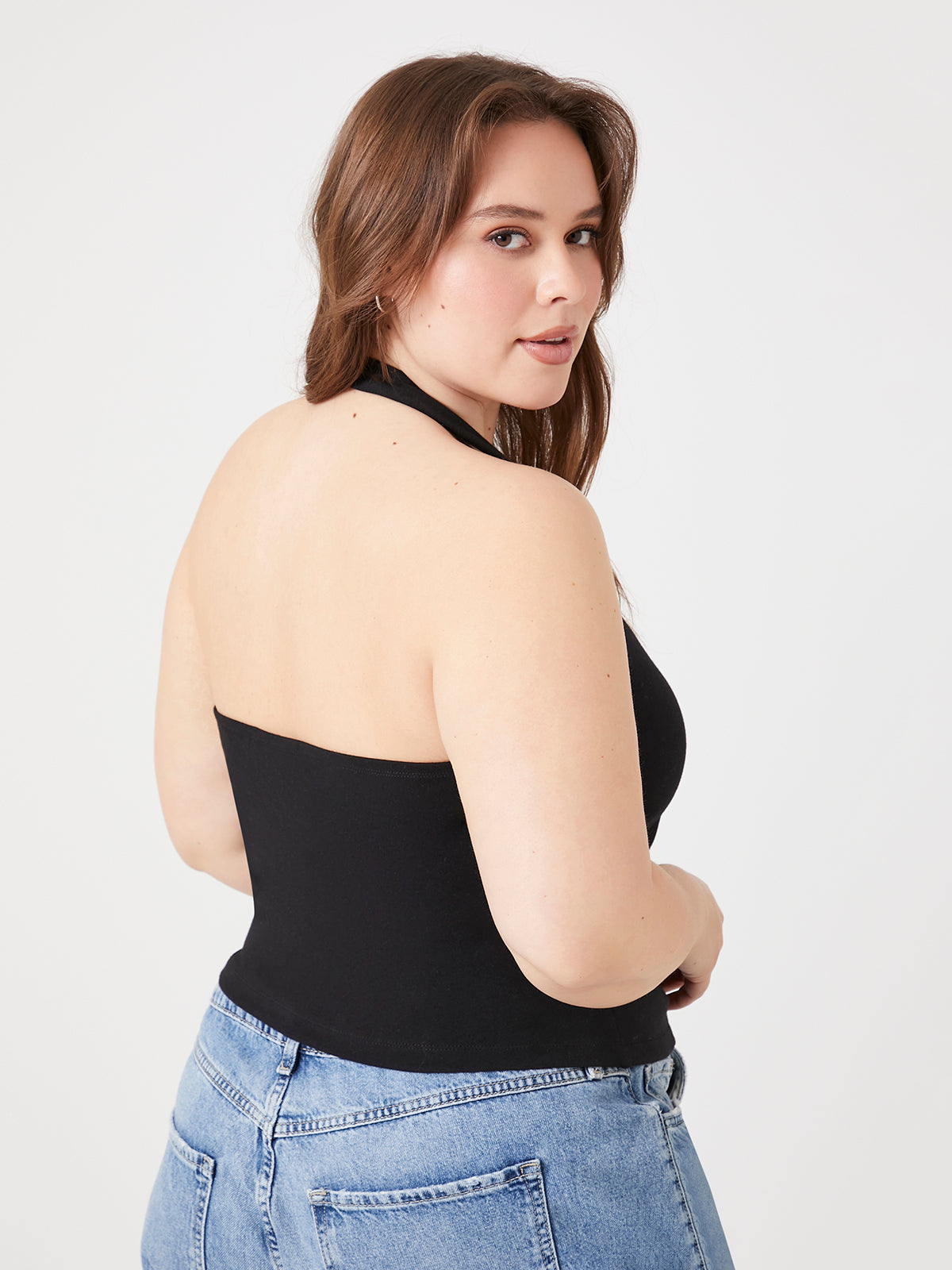 גופיית קולר PLUS SIZE- FOREVER 21|פוראבר 21