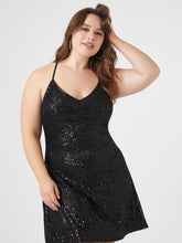 שמלת מיני פייטים PLUS SIZE